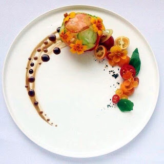 Ideas for food presentation Food Presentation done in a plate